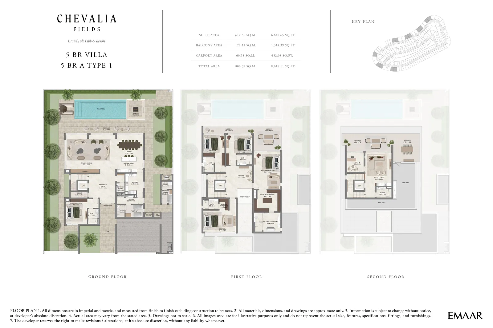Chevalia Fields — 4-Bed Field Villa Floor Plan
