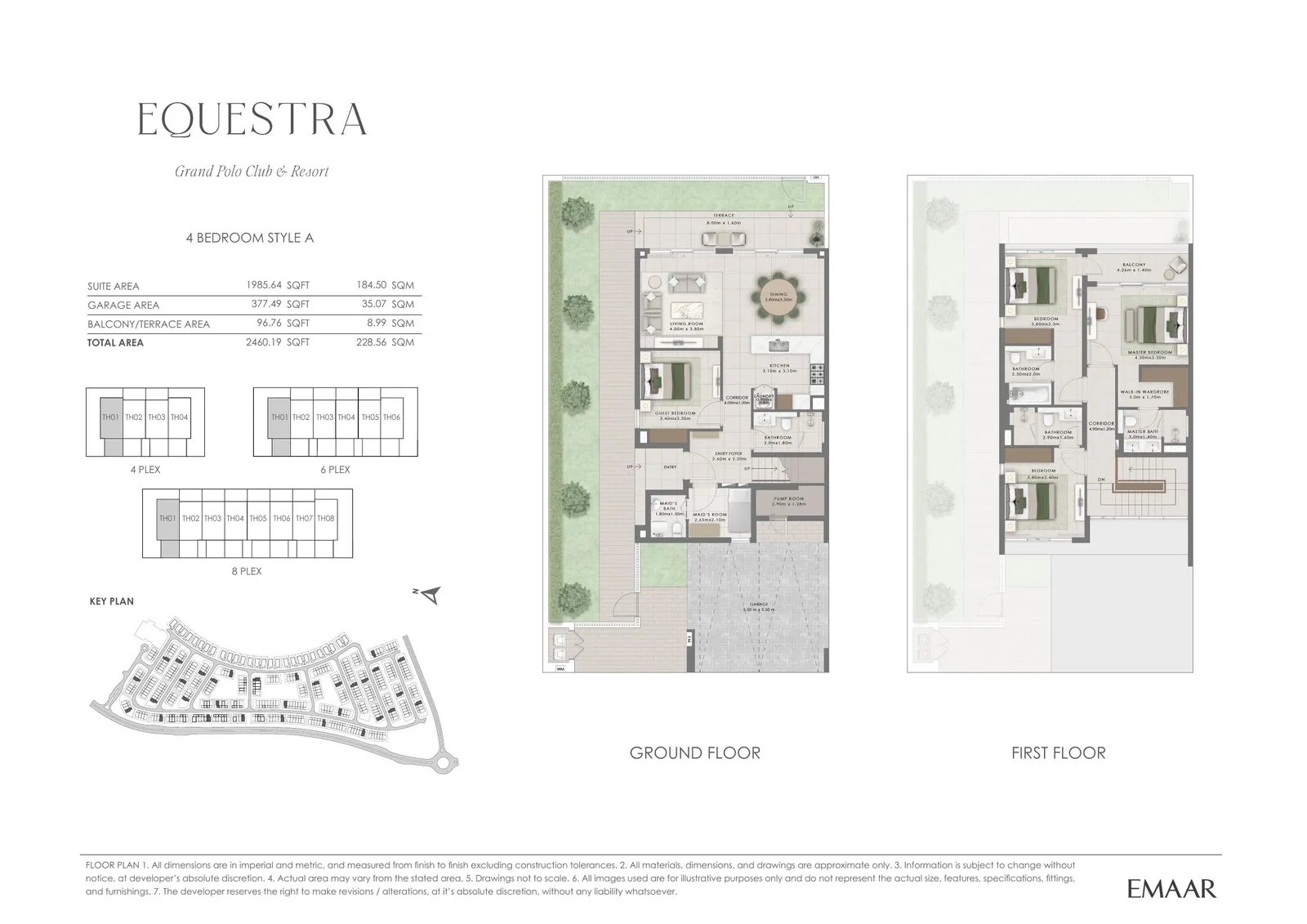 Equestra — 4-Bed Townhouse Floor Plan