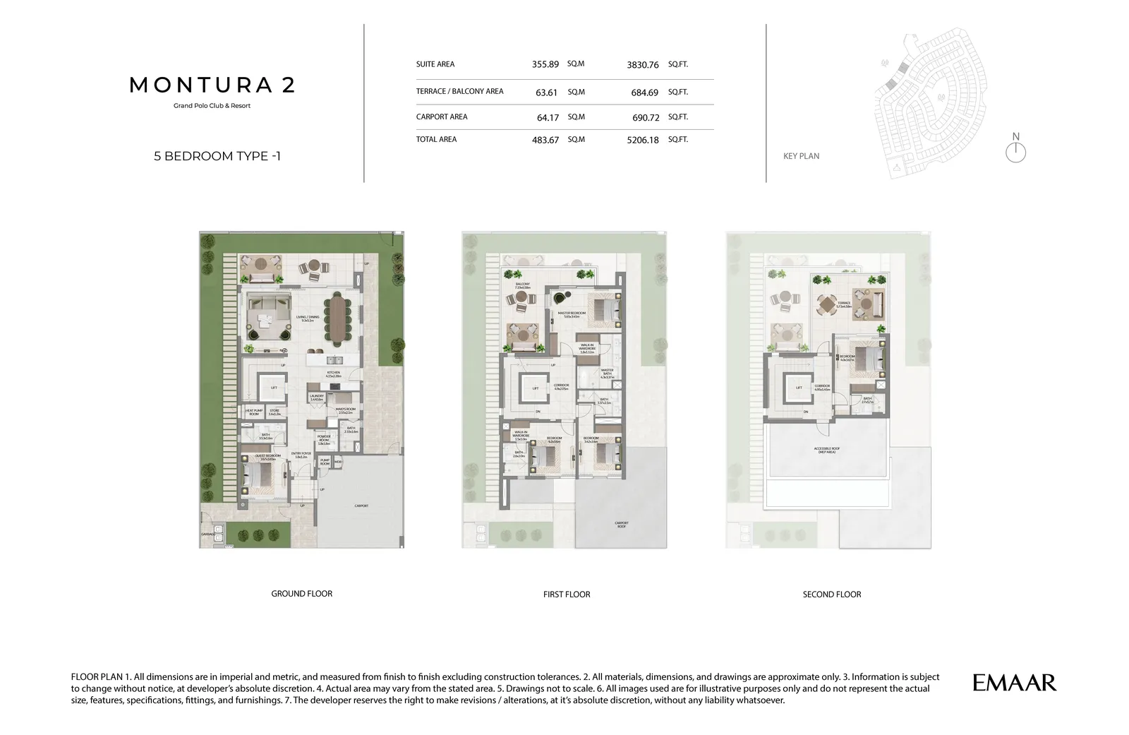 Montura 2 — 4-Bed Villa Floor Plan