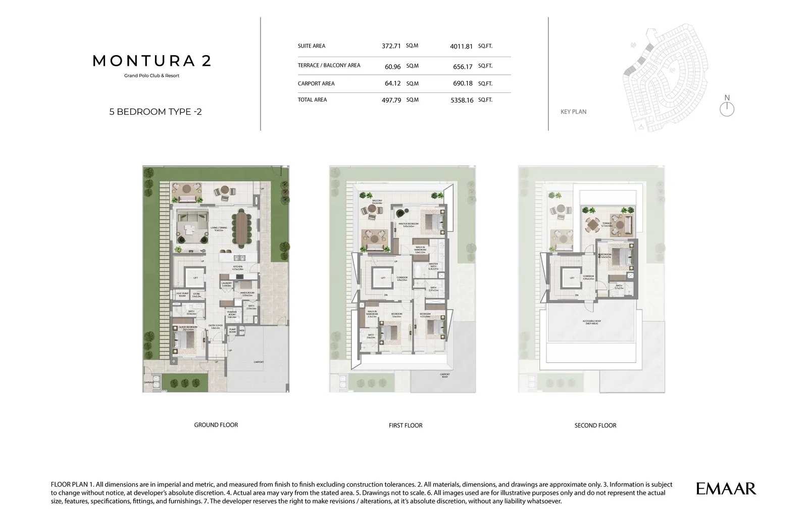 Montura 2 — 5-Bed Villa Floor Plan