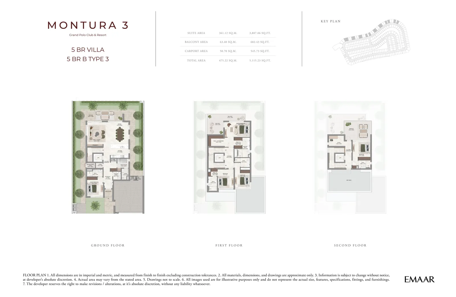 Montura 3 — 4-Bed Villa Floor Plan