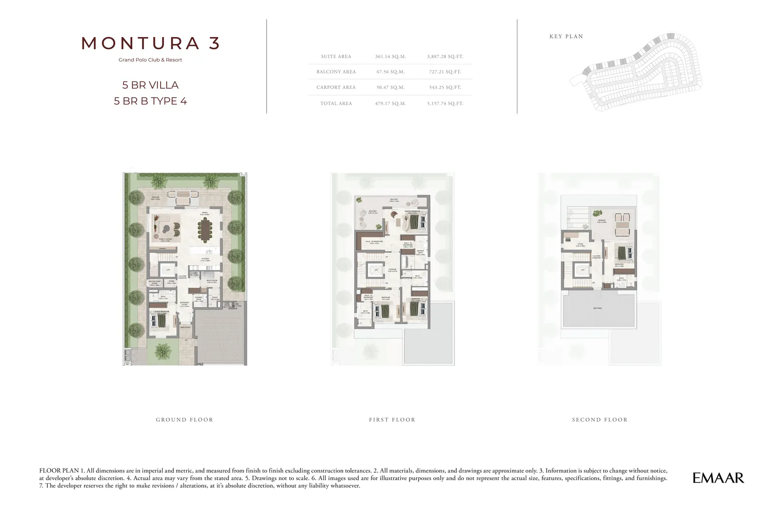 Montura 3 — 5-Bed Villa Floor Plan