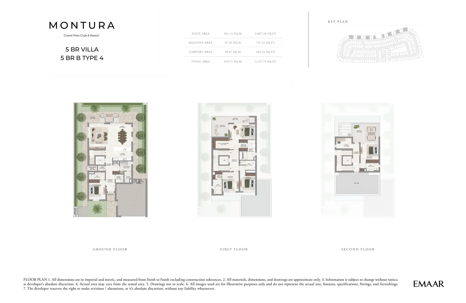 Montura — 4-Bed Townhouse Floor Plan