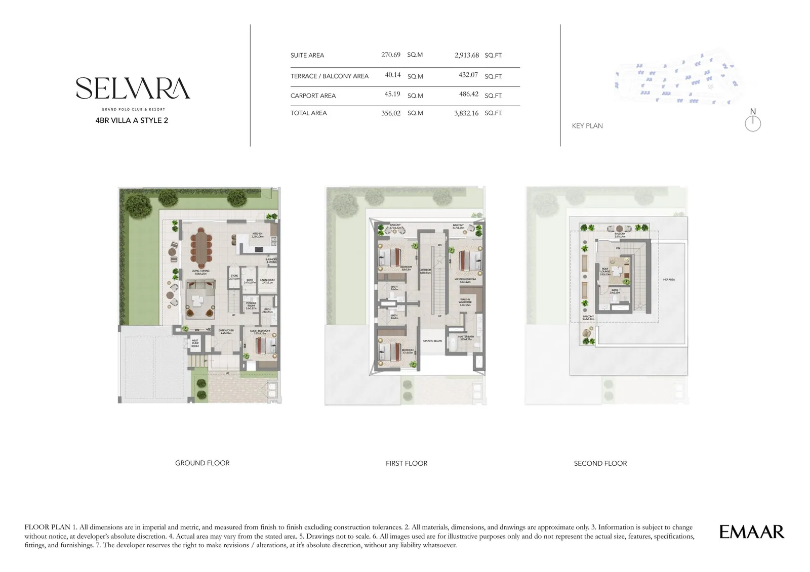 Selvara 1 — 5-Bed Villa Floor Plan