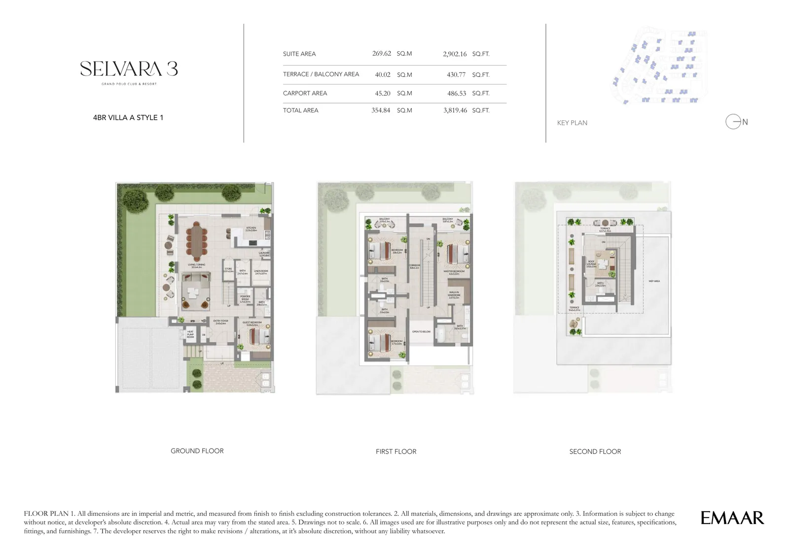 Selvara 3 — 5-Bed Villa Floor Plan