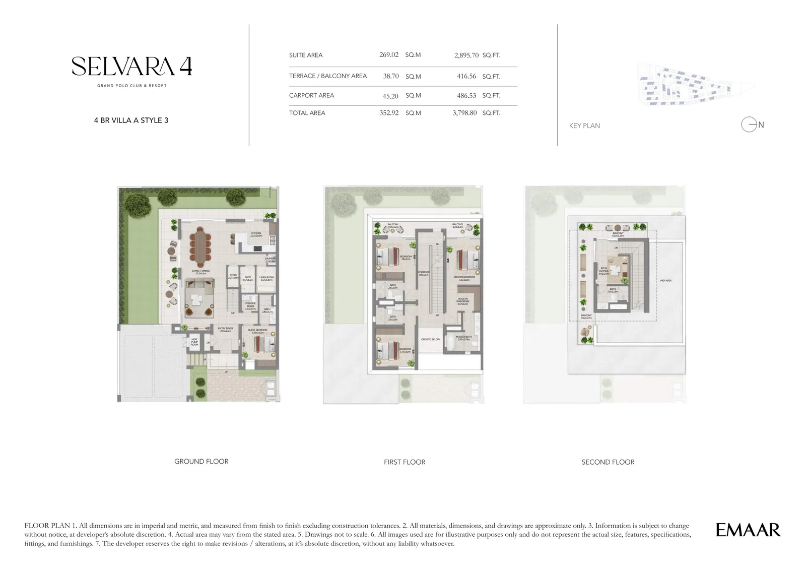 Selvara 4 — 6-Bed Signature Villa Floor Plan